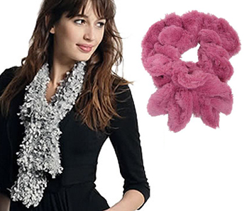 Trend Peluş Bayan Atkı